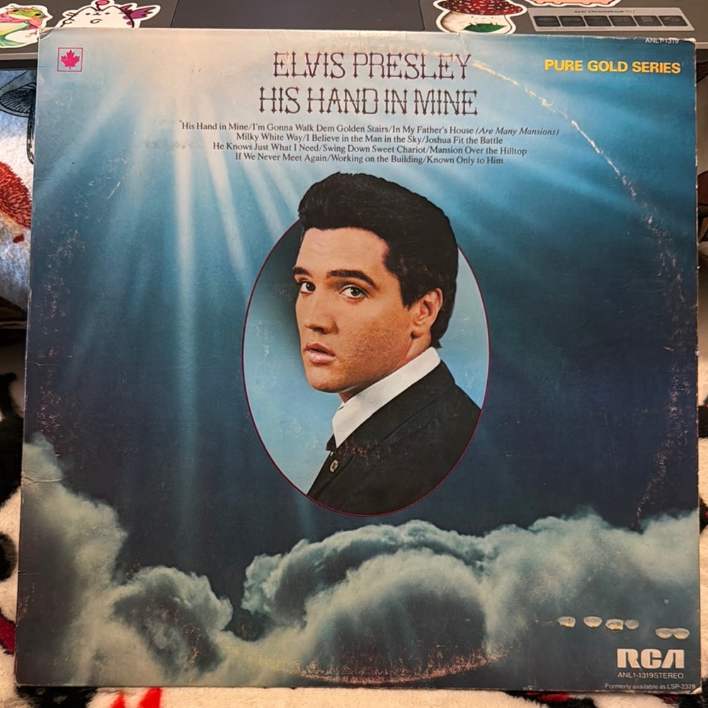 Elvis Presley His Hand in Mine Vinyl Record